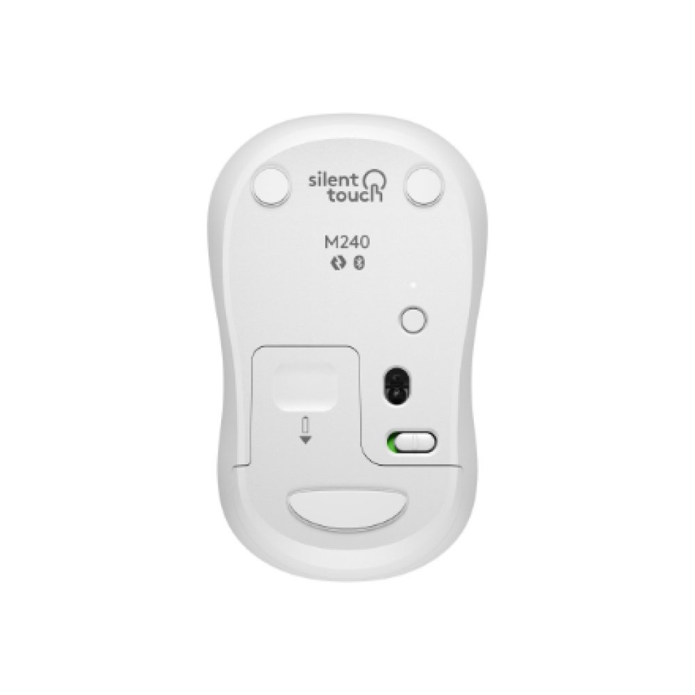 Logitech M240 | Draadloze Bluetooth Muis | Ambidextrous | Compact Reisformaat | Wit - Afbeelding 2