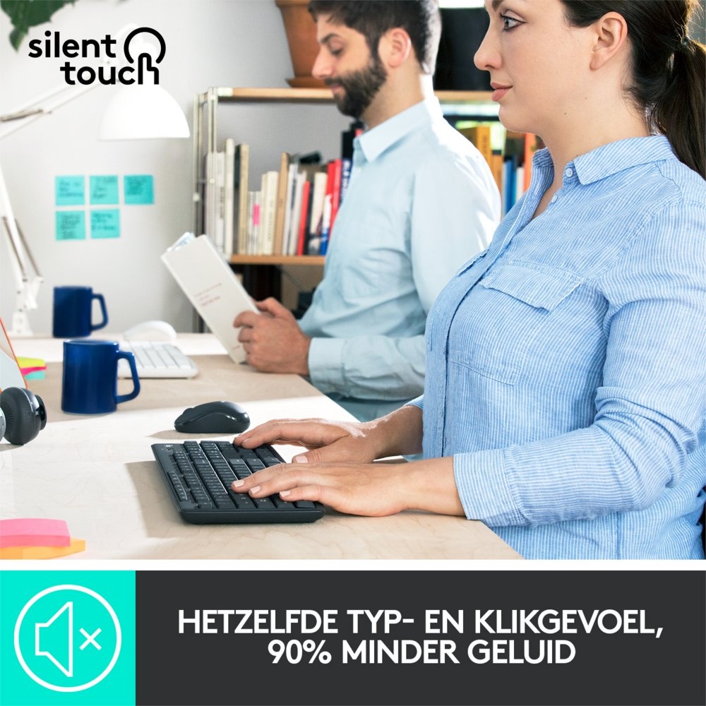 Logitech MK295 Silent | Draadloze Muis en Toetsenbordcombo | QWERTY - Afbeelding 7
