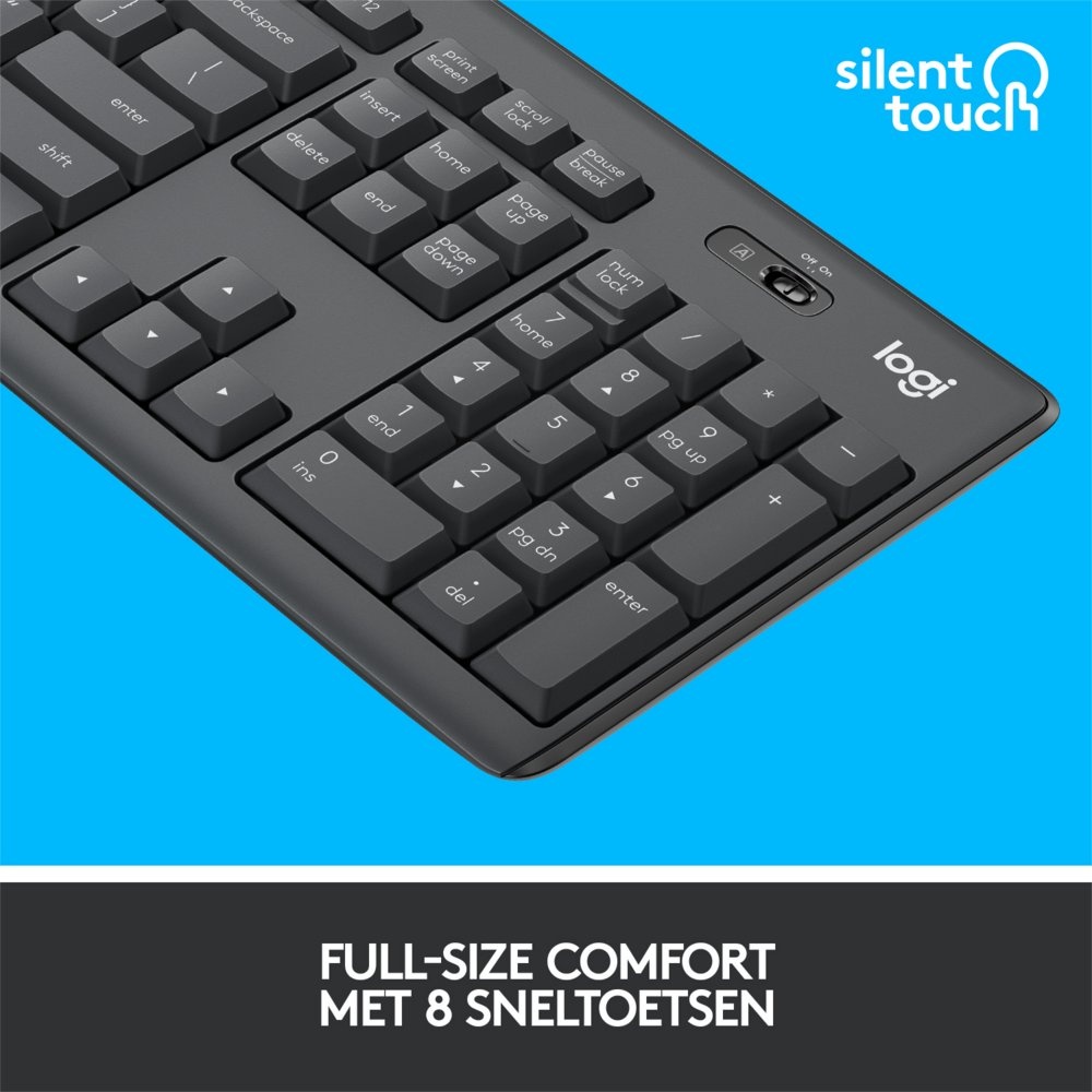 Logitech MK295 Silent | Draadloze Muis en Toetsenbordcombo | QWERTY - Afbeelding 8