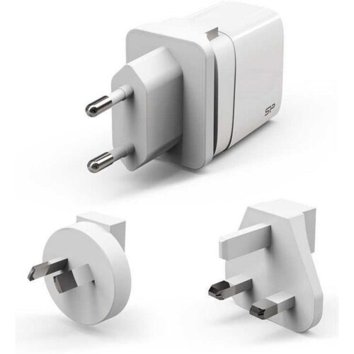 Silicon Power QM16 Oplader | USB-C + USB-A | 20 Watt PD + QC 3.0 | Wit