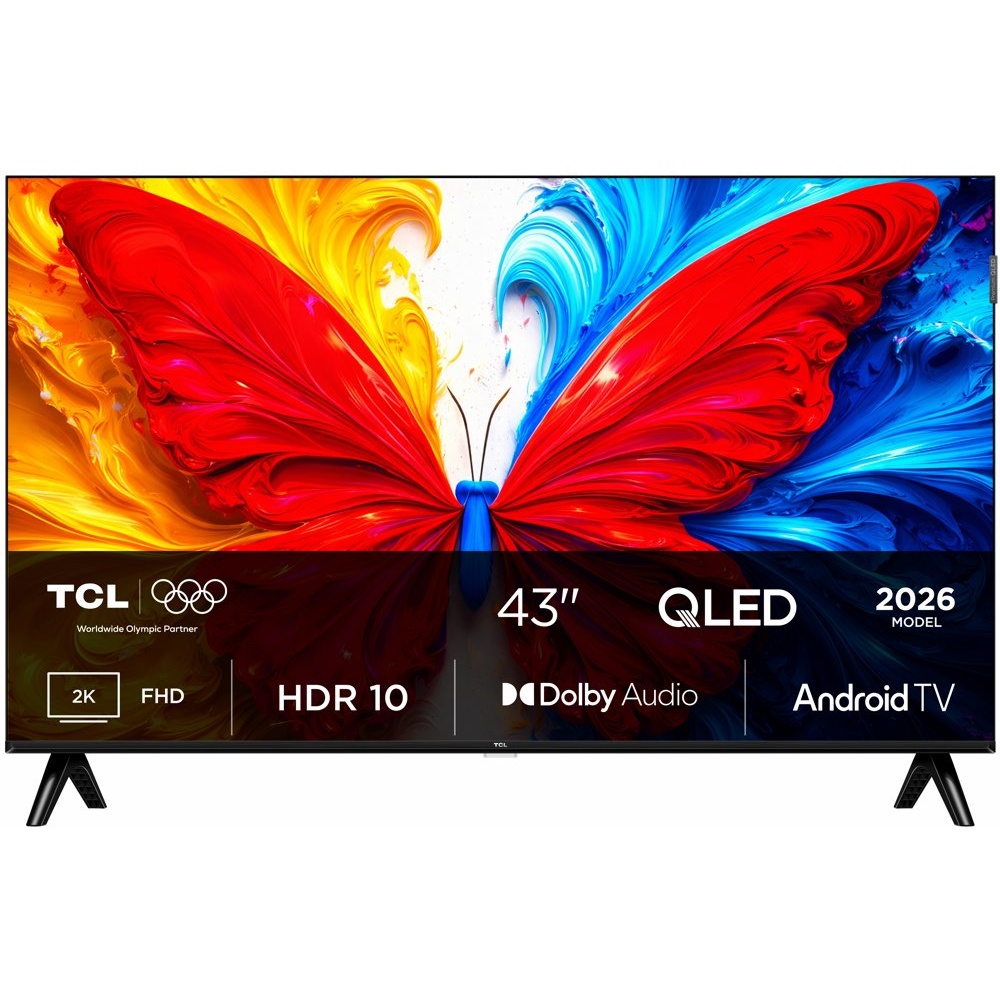 TCL 43S5L 43″ | Full HD QLED Smart TV | Android TV | HDR10 | Zwart