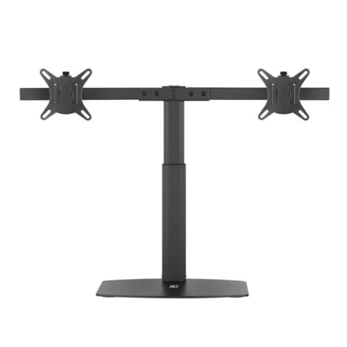 ACT AC8332 | In Hoogte Verstelbare Monitor-bureausteun | Tot 27" | Max 6kg | VESA 100x100 | 2 Monitoren