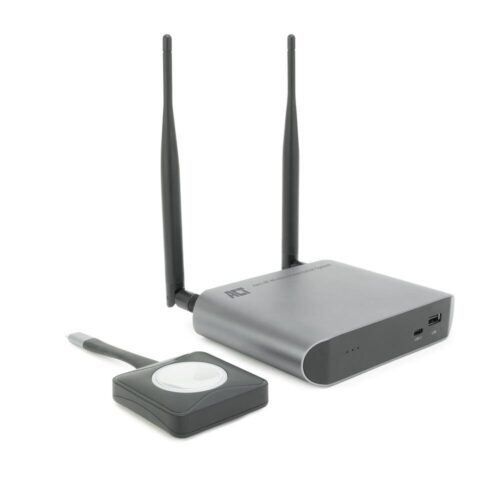 ACT Aero 4K Draadloos Presentatiesysteem (AC7960) | 4K (3840x2160) | USB-C | HDMI | Plug and Play | Multi User | Split Screen