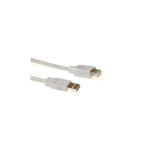 ACT | USB 2.0 Verlengkabel | USB-A Male naar USB-A Female | Ivoor