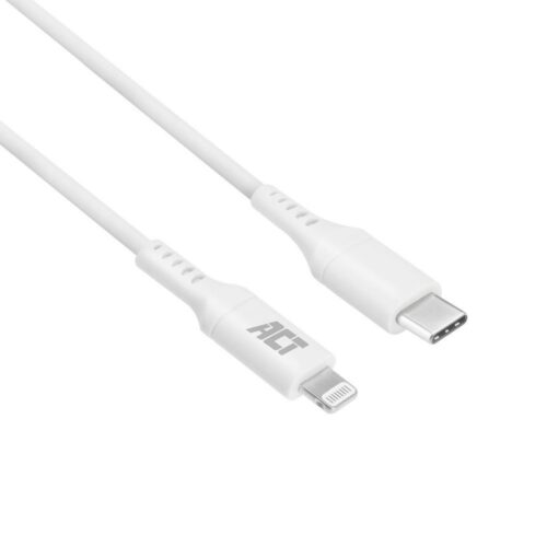 ACT kabel | USB-C naar Lightning | 2 m | Wit | AC3015