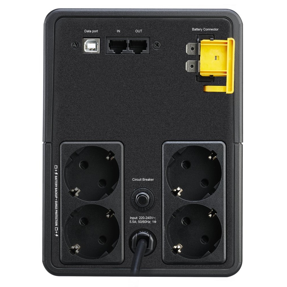APC BX1200MI-GR Back-UPS | 1200 VA / 650 W | 4 Schuko Stopcontacten | Automatische Spanningsregeling (AVR) | LED-indicator | Compacte Noodstroomvoorziening - Afbeelding 2