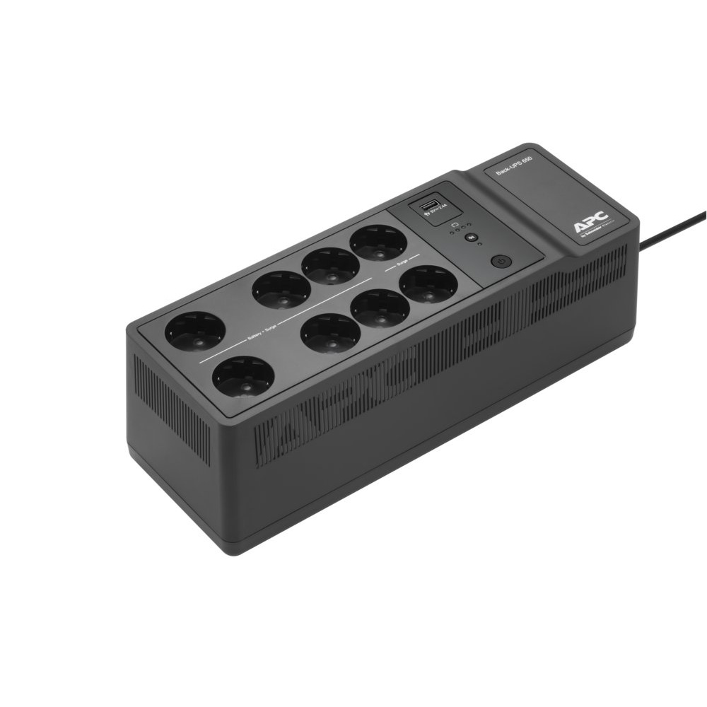 APC Back-UPS BE650G2-GR | 650 VA / 400 W | 8x Schuko Stopcontacten | 1x USB-A Oplaadpoort | LED-statusindicator | Vervangbare Batterij | Compacte Tower UPS - Afbeelding 7