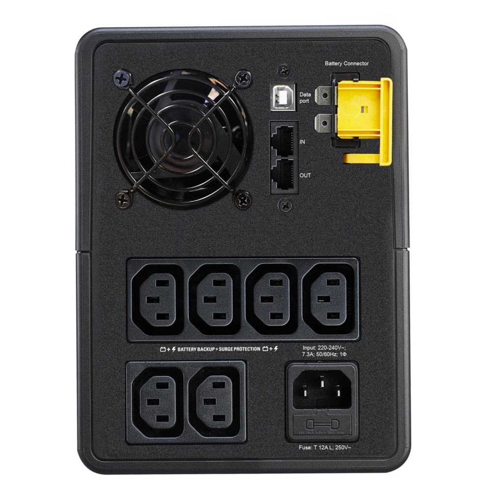 APC Back-UPS BX1600MI | 1600 VA / 900 W | 6x IEC C13 Stopcontacten | AVR Spanningsregeling | LED-Statusindicator | Robuuste Tower UPS - Afbeelding 2