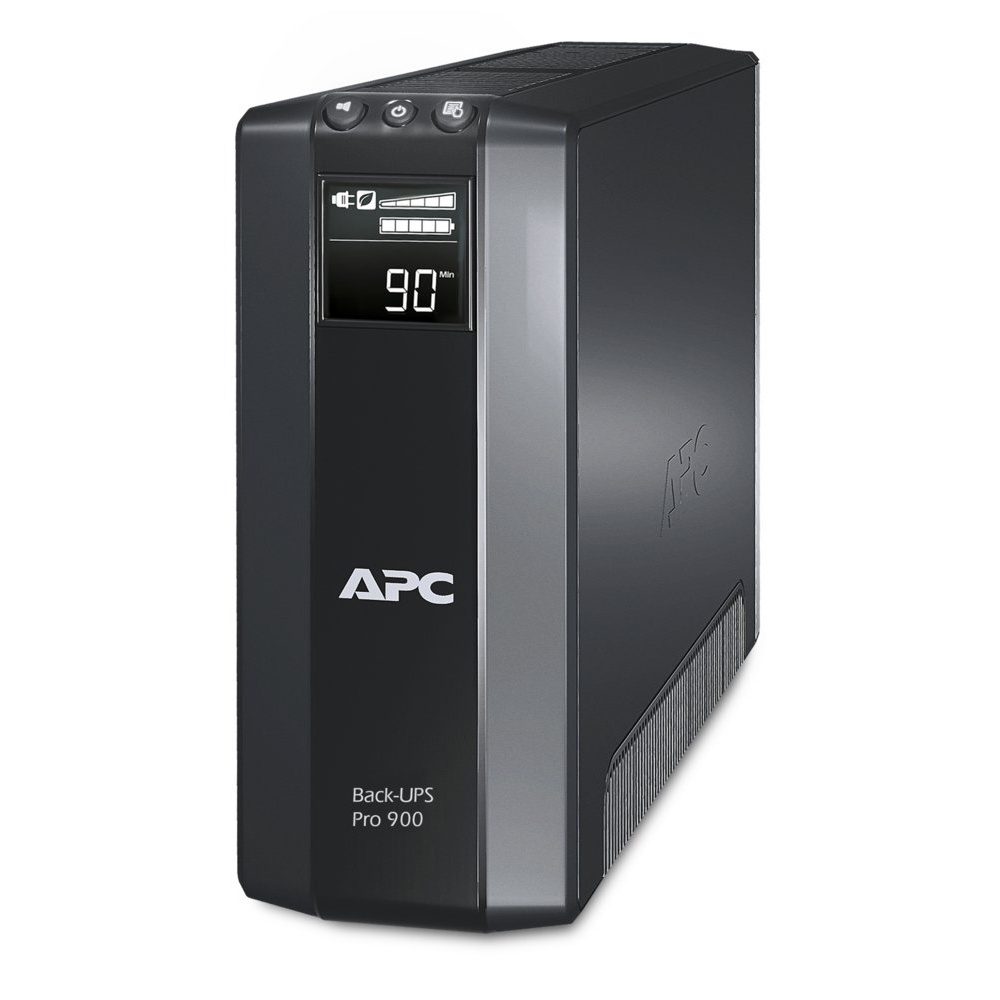 APC Back-UPS Pro BR900G-GR | 900 VA UPS met LCD-scherm | 5 Aansluitingen | AVR Technologie | Geavanceerde Bescherming tegen Spanningstoringen