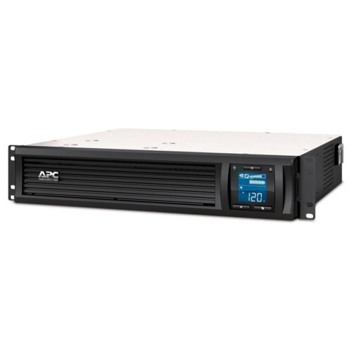 APC Smart-UPS C SMC1500I-2UC | 1500 VA / 900 W | 2U Rackmount | 4x IEC C13 Stopcontacten | Zuivere Sinusgolf | AVR Spanningsregeling | LCD-scherm | SmartConnect