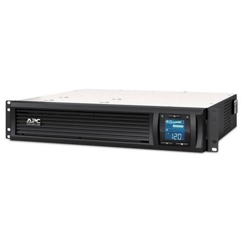 APC Smart-UPS SMC1000I-2UC | 1000 VA / 600 W | 2U Rackmount | 4x IEC C13 Stopcontacten | AVR Spanningsregeling | LCD-scherm | SmartConnect