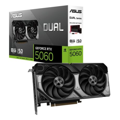 ASUS Dual GeForce RTX 5060 | 8GB GDDR7 | DLSS 4 | Videokaart | Nvidia GPU