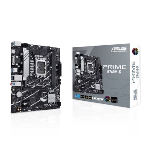 ASUS PRIME B760M-K | Intel B760 | LGA 1700 | DDR5 | 2x M.2 | 2.5GbE | micro-ATX Moederbord