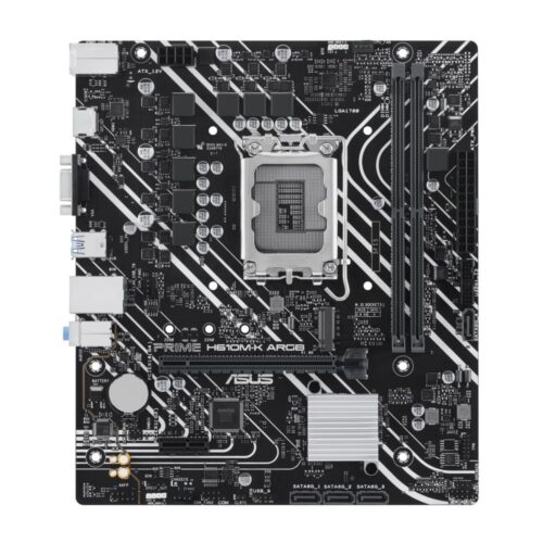 ASUS PRIME H610M-K ARGB | Socket LGA 1700 | Intel B760 | 2xDDR5 | Micro-ATX | Moederbord