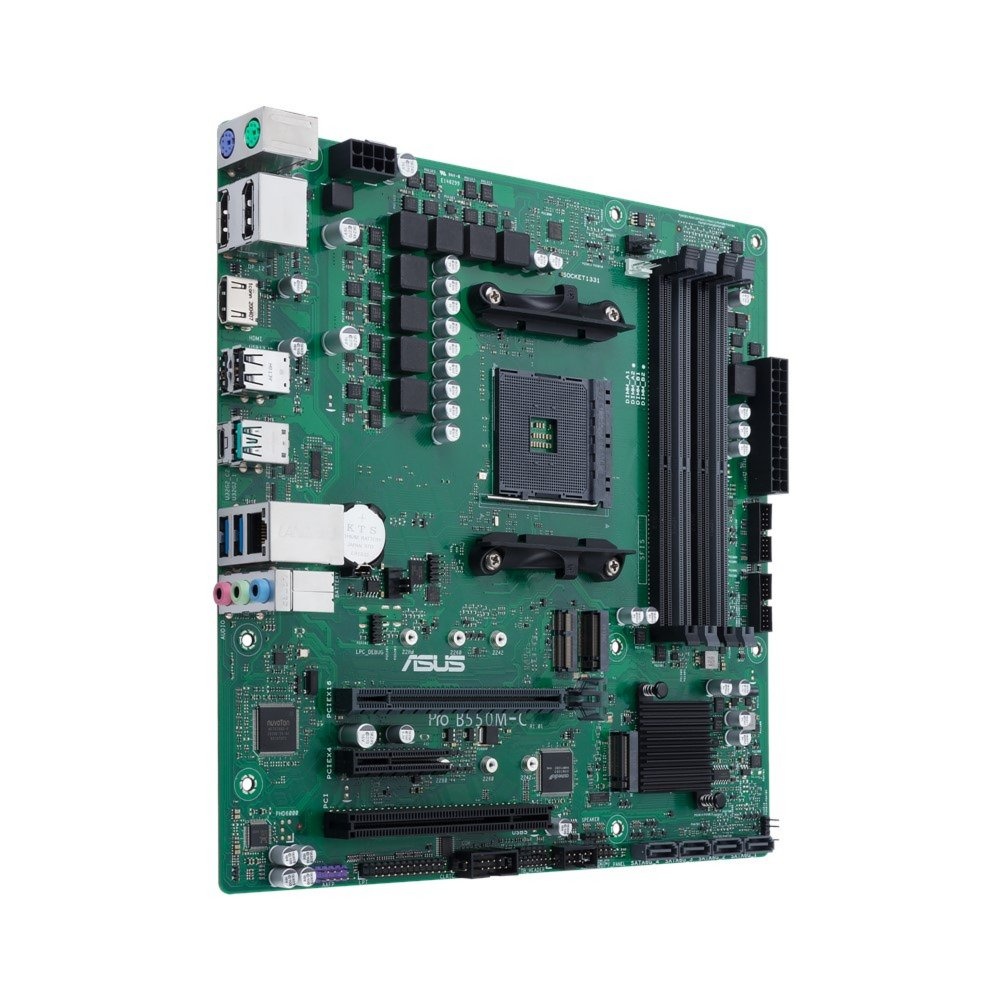 ASUS PRO B550M-C/CSM | Socket AM4 | AMD B550 | 4xDDR4 | Micro-ATX | Moederbord - Afbeelding 2
