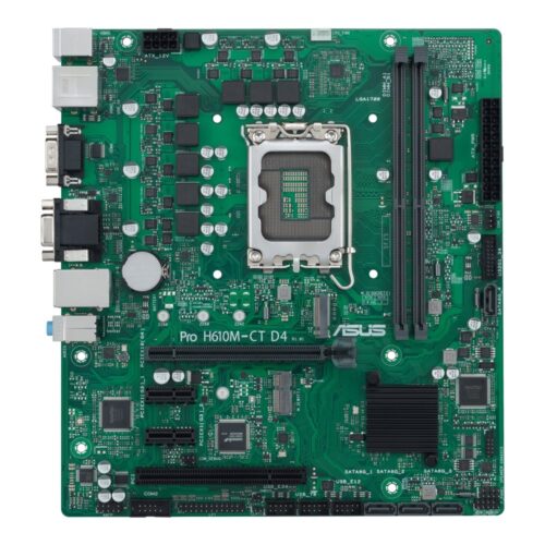 ASUS PRO H610M-C D4-CSM | Socket LGA 1700 | Intel H610 | 2xDDR4 | Micro-ATX | Moederbord