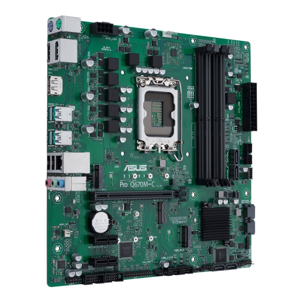 ASUS PRO Q670M-C-CSM | Socket LGA 1700 | Intel Q670 | 4xDDR5 | Micro-ATX | Moederbord - Afbeelding 2