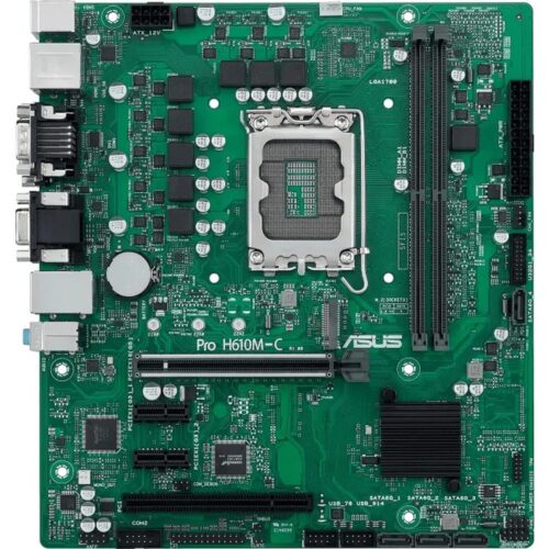 ASUS Pro H610M-C-CSM | Socket LGA 1700 | Intel H610 | 2xDDR5 | Micro-ATX | Moederbord