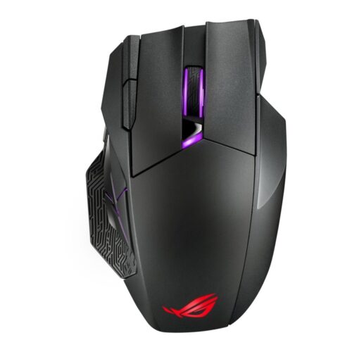 ASUS ROG Spatha X | Draadloze Gaming Muis | Rechtshandig | RF + USB-A | 19000 DPI | Zwart