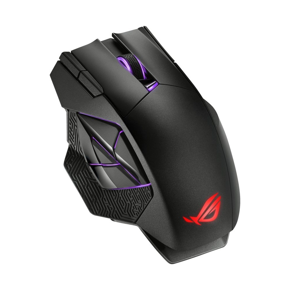ASUS ROG Spatha X | Draadloze Gaming Muis | Rechtshandig | RF + USB-A | 19000 DPI | Zwart - Afbeelding 4