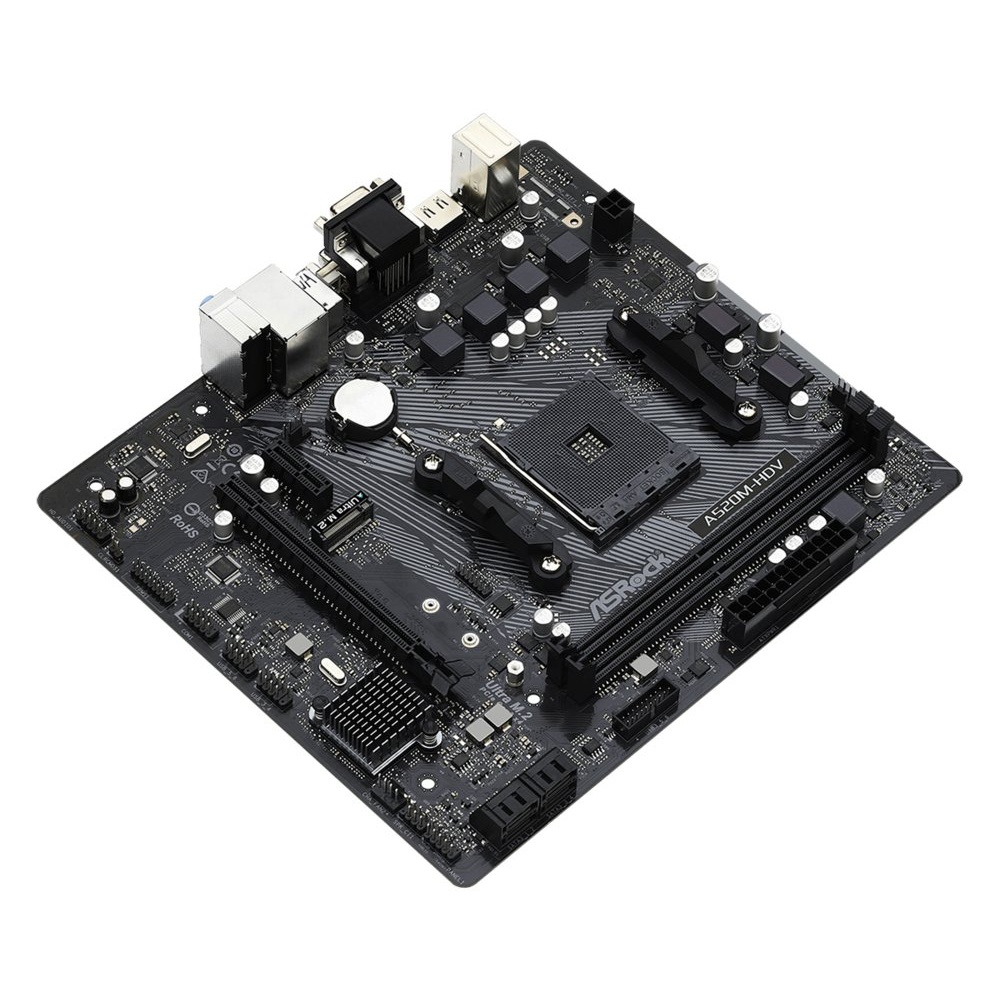 Asrock A520M-HDV | Socket AM4 | AMD A520 | 2xDDR4 | Micro-ATX | Moederbord - Afbeelding 3