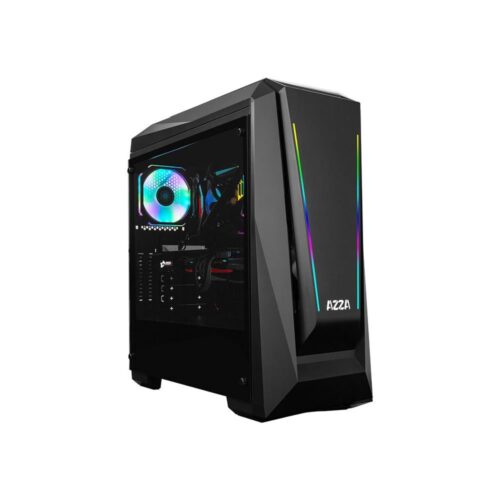 Azza Chroma 410A RGB | Midi Tower Case | Zwart