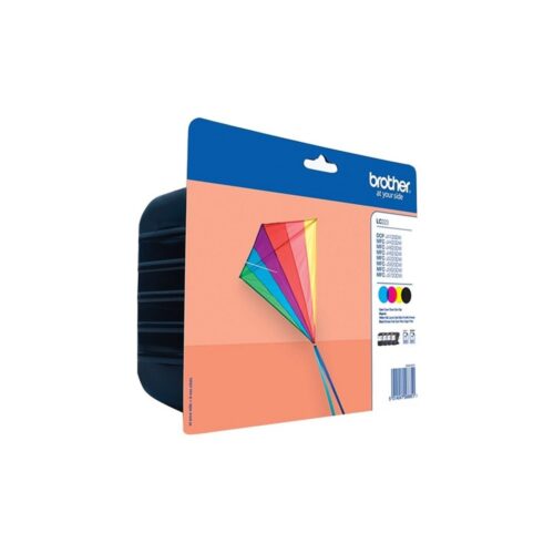 Brother LC-223VALBPDR | Originele Zwart, Cyaan, Magenta, Geel Inktcartridges | Multipack