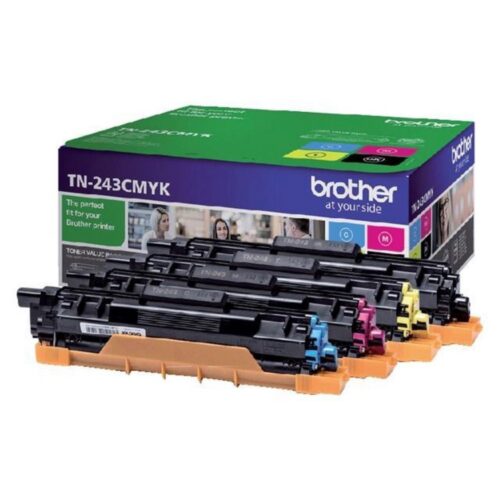 Brother TN-243CMYK | Tonercartridge | Origineel | Zwart, Cyaan, Magenta, Geel | 1 stuk