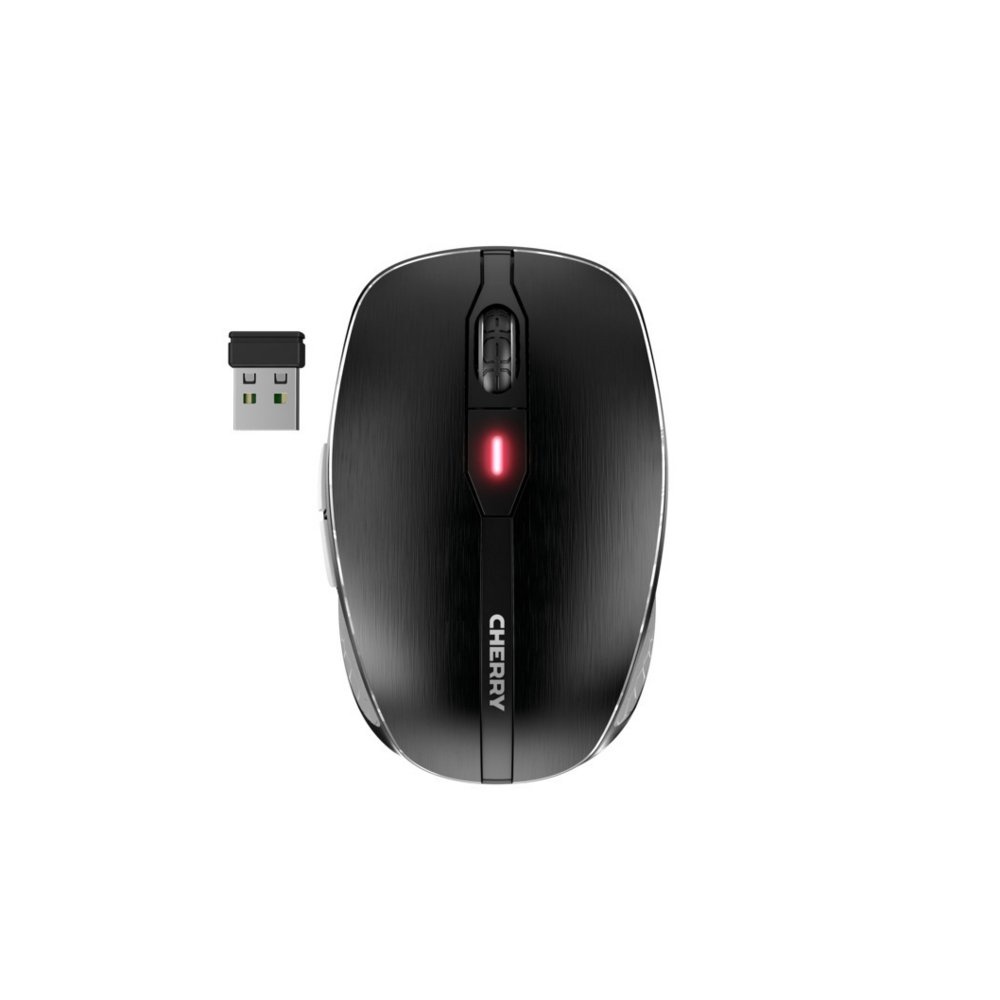 Cherry MW 8C Advanced | Draadloze Muis | Links- en Rechtshandig | RF + Bluetooth | 3200 DPI | Zwart/Grijs