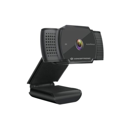 Conceptronic AMDIS02B | 2K Super HD Webcam | 5MP | 2592x1944 @30FPS | Autofocus | USB 2.0 | Ingebouwde Microfoon