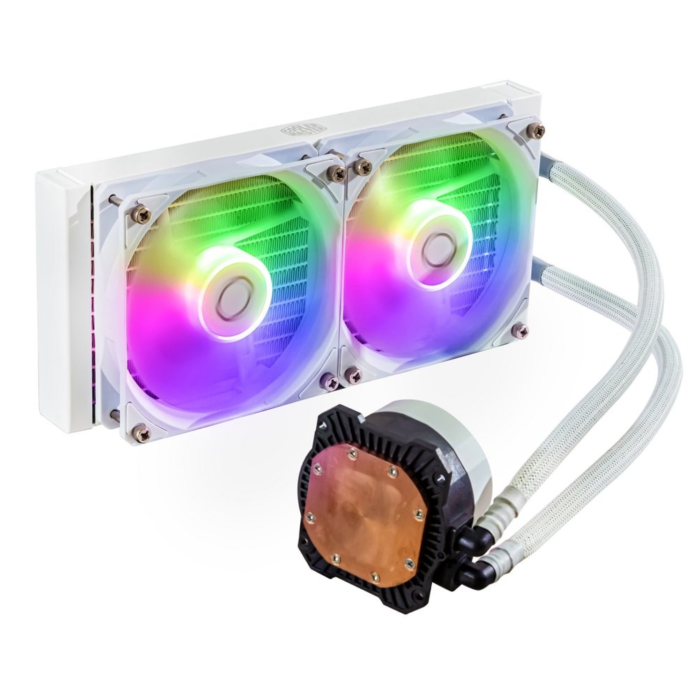 Cooler Master MasterLiquid 240L ARGB | White Edition | All-in-One CPU Waterkoeler - Afbeelding 2