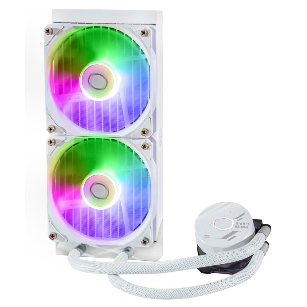 Cooler Master MasterLiquid 240L ARGB | White Edition | All-in-One CPU Waterkoeler - Afbeelding 4