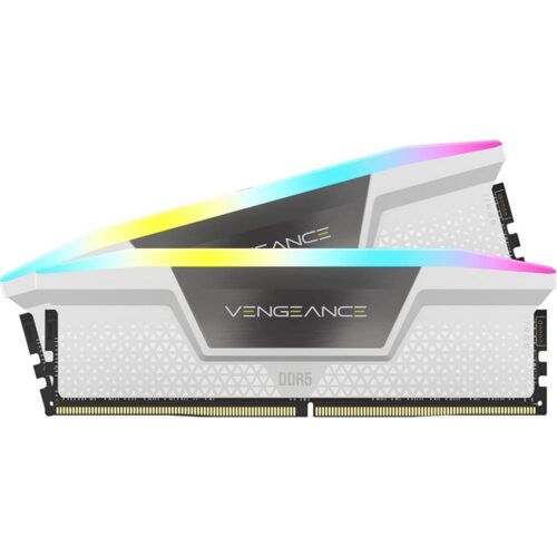 Corsair Vengeance RGB Wit | 32GB 2x16GB DDR5 | 5200MHz | DIMM | CL40 | Geheugenmodule | RAM
