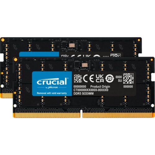 Crucial | 64GB 2x32GB DDR5 | 4800MHz | SODIMM | CL40 | Geheugenmodule | RAM