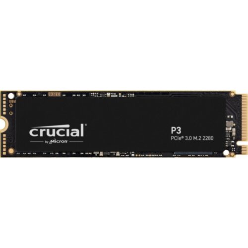 Crucial P3 | 1 TB NVMe SSD | M.2 Gen3 | tot 3.500 MB/s Lezen | tot 3.000 MB/s Schrijven