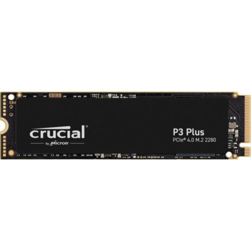 Crucial P3 Plus | 1 TB NVMe SSD | M.2 Gen4 | 5.000 MB/s Lezen | 3.600 MB/s Schrijven