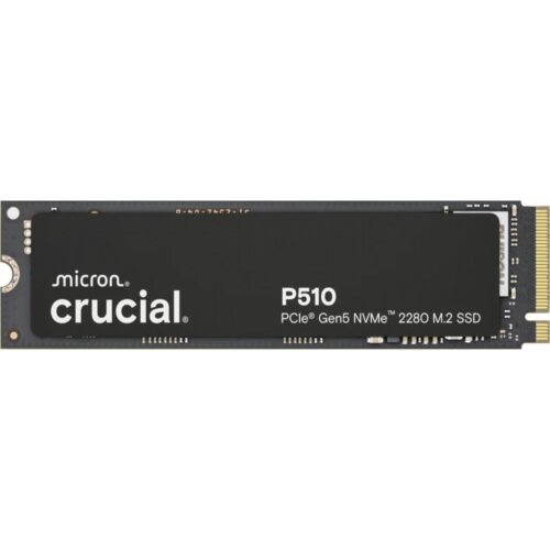 Crucial P510 | 1TB NVMe SSD | M.2 | Gen5 | 11.700MB/s Lezen | 9.500MB/s Schrijven