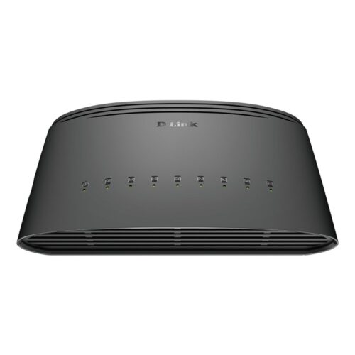 D-Link DGS-1008D/E | Unmanaged L2 Switch | 8 Poorten | Gigabit Ethernet (10/100/1000 Mbps) | Zwart
