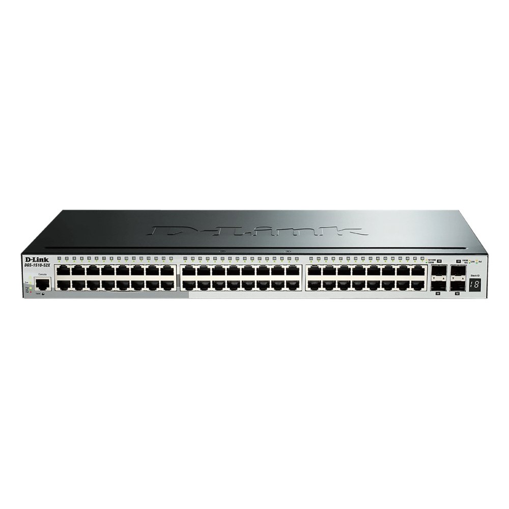 D-Link DGS-1510-20/E | 16-poorts Gigabit L2/L3 Smart Managed Switch | 2x SFP | 2x 10G SFP+ | 76 Gbps switchingcapaciteit | Rackmount 1U | Grijs - Afbeelding 3