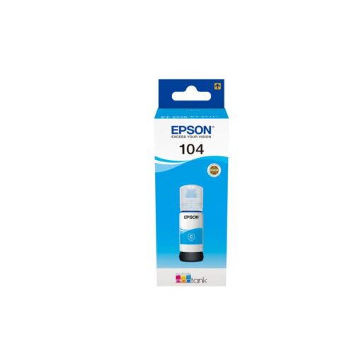 Epson 104 EcoTank Inktfles | Kleur: Cyaan | Compatibel met Epson EcoTank-printers