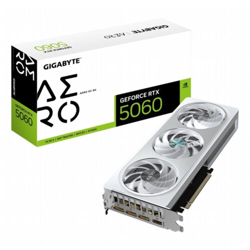 GIGABYTE GeForce RTX 5060 AERO OC | 8GB GDDR7 | DLSS 4 | Videokaart | Nvidia GPU