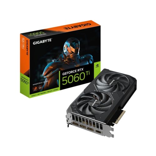 GIGABYTE GeForce RTX 5060 Ti WINDFORCE OC | 16GB GDDR7 | DLSS 4 | Videokaart | Nvidia GPU