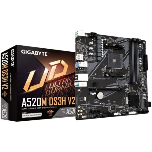 Gigabyte A520M DS3H V2 | Socket AM4 | AMD A520 | 4xDDR4 | Micro ATX | Moederbord