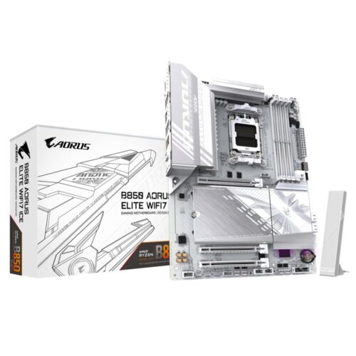 Gigabyte B850 AORUS ELITE WIFI7 ICE | Socket AM5 | AMD B850 | 4xDDR5 | ATX | Moederbord