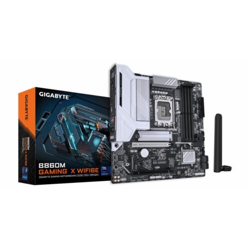 Gigabyte B860M GAMING X WIFI6E | Socket LGA 1851 (V1) | Intel B860 | 4xDDR5 | Micro ATX | Moederbord