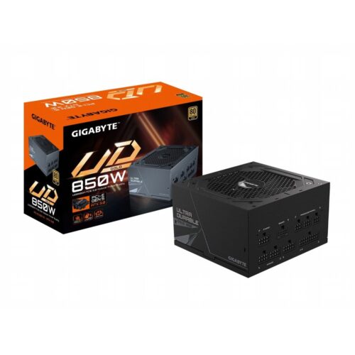 Gigabyte GP-UD850GM PG5 | 850W Gold | 20+4 Pin | ATX | Zwart | Voeding
