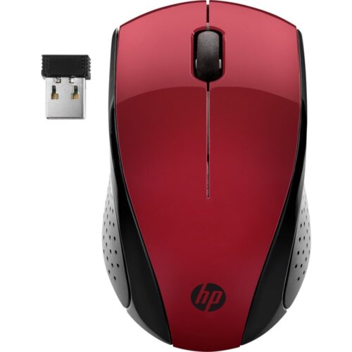 HP 220 | Draadloze Muis | Links- en Rechtshandig | RF | 1600 DPI | Rood