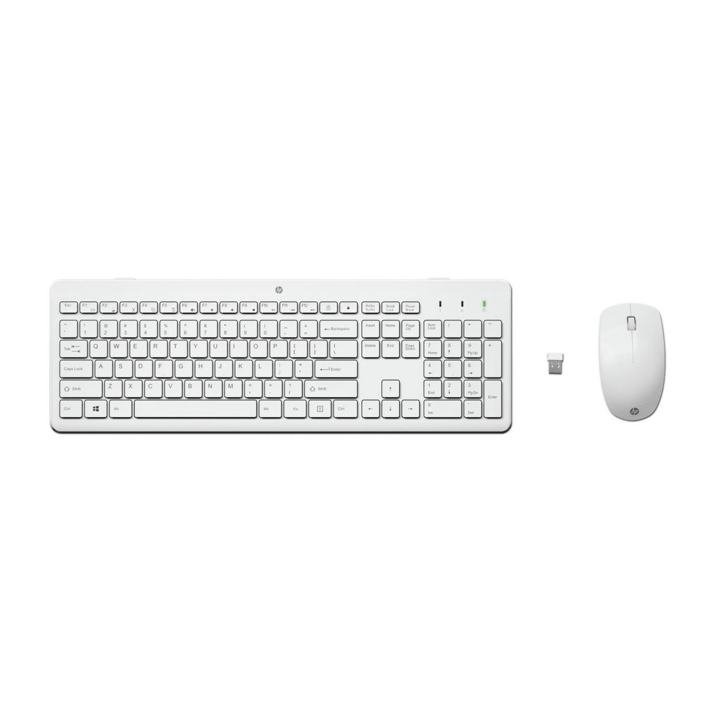 HP 230 | Draadloze Muis- en Toetsenbordcombo | USB | QWERTY | Wit