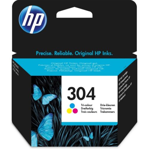HP 304 | Originele Drie-Kleuren Inktcartridge (N9K05AE)