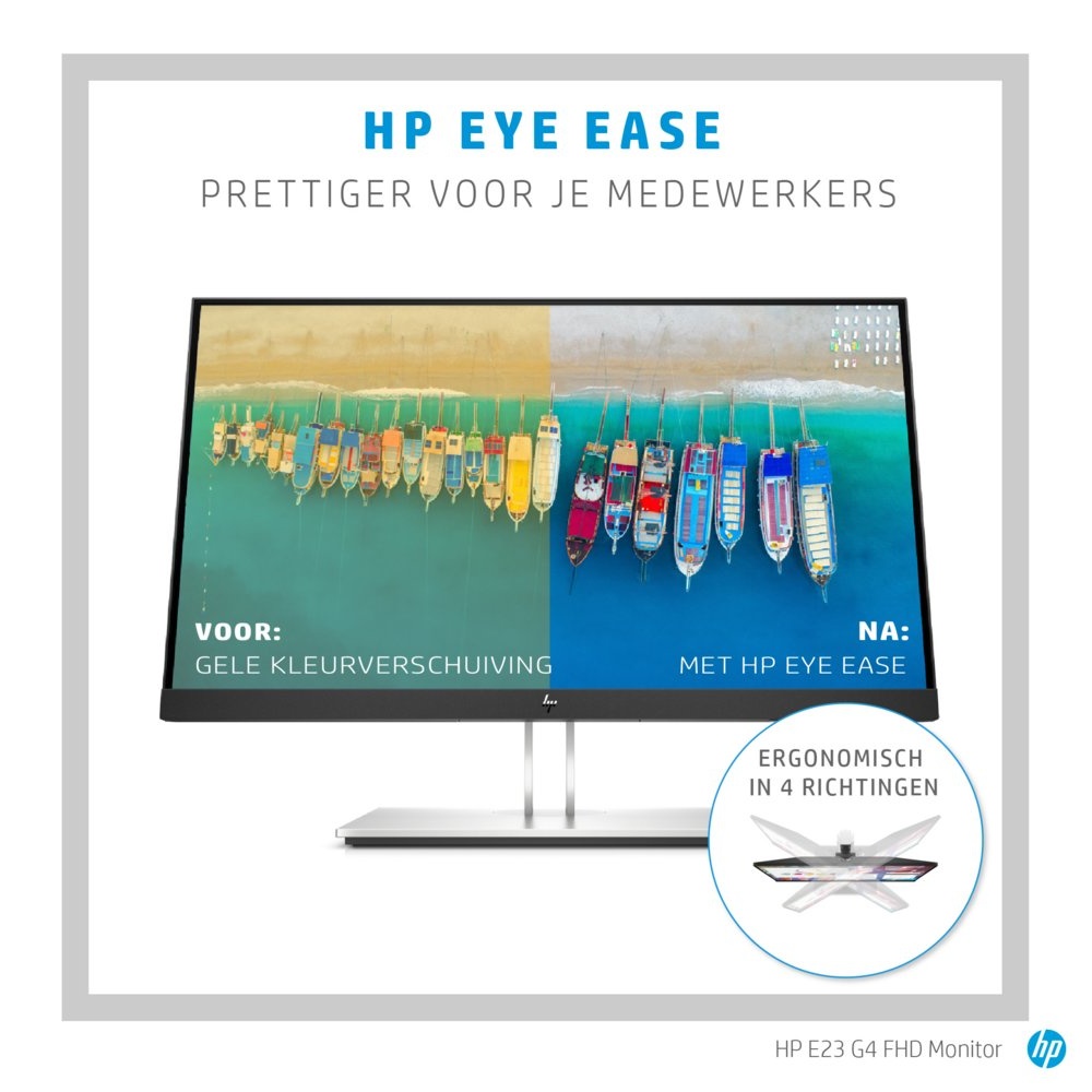 HP E-Series E23 G4 23" | 1920x1080 IPS | 60Hz | Monitor - Afbeelding 6